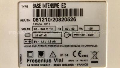 2 x Fresenius Syringe Pumps Kabi Module DPS Orchestra IEC & 1 x Fresenius Module Kabi MVP MS IEC with 1 x Fresenius Base Kabi Orchestra Intensive IEC Unit (Powers up) - 10