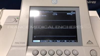 Lot of 1 x Welch Allyn Electrocardiograph CP 100 and 1 x GE Electrocardiograph MAC3500 (Both power up) - 5