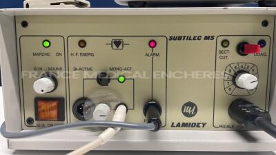 Lamidey Electrosurgical Unit Subtilec MS w/ Footswitch and Handpiece (Powers up) - 2