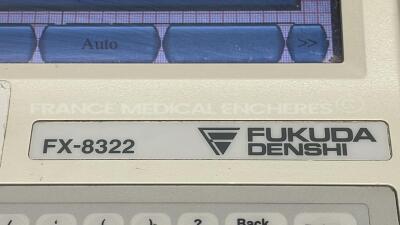 Fukuda ECG Cardimax FX-8322 - 12leads - YOM 2015 w/ ECG Leads (Powers up) - 7