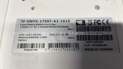 Onyx Medical Station 175ST A2 1010 - no power cable (Powers up) - 3