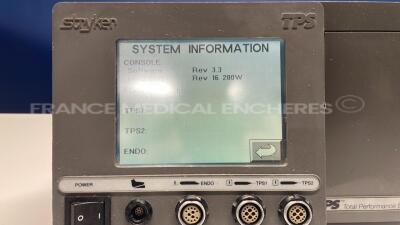 Stryker Electrosurgical Unit TPS - S/W 3.3 - no power cable (Powers up) - 5