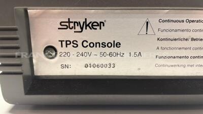 Stryker Electrosurgical Unit TPS - S/W 3.3 - no power cable (Powers up) - 6