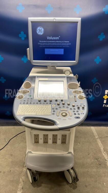 GE Ultrasound Voluson E6 BT12 - YOM 2011 - S/W 12.0.6 - 3 buttons are missing - Options - Advanced 4D - DICOM - SonoNT - Vocal II - Advanced VCI - Sono AVC - BT Activation w/ RAB6-D probe YOM 09/2016 - GE Footswitch FSU-3000G and Sony Digital Graphic Prin