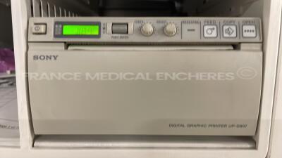 GE Ultrasound Voluson E6 BT12 - YOM 2011 - S/W 12.0.6 - 3 buttons are missing - Options - Advanced 4D - DICOM - SonoNT - Vocal II - Advanced VCI - Sono AVC - BT Activation w/ RAB6-D probe YOM 09/2016 - GE Footswitch FSU-3000G and Sony Digital Graphic Prin - 9