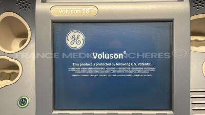 GE Ultrasound Voluson E6 BT12 - YOM 2011 - S/W 12.0.6 - 3 buttons are missing - Options - Advanced 4D - DICOM - SonoNT - Vocal II - Advanced VCI - Sono AVC - BT Activation w/ RAB6-D probe YOM 09/2016 - GE Footswitch FSU-3000G and Sony Digital Graphic Prin - 10