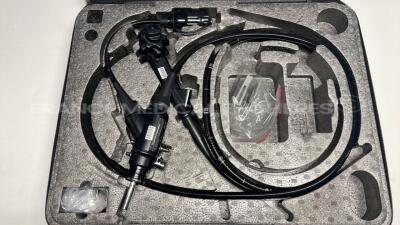 Fujinon Colonoscope EC-600WI - Engineer's report : Optical system no image ,Angulation no fault found , Insertion tube no fault found , Light transmission no fault found , Channels no fault found, Leak check no fault found