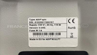 Adipscult Centrifuge Adipspin - S/W 6.RD - no power cable (Powers up) - 4