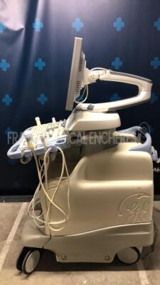 GE Ultrasound Vivid 7 Dimension - YOM 2008 - S/W 7.3.0 - Options 4D - DICOM - VG contrast - TM anatomic - tissue velocity imaging & tissue tracking advanced Qscan - Q analysis - blood flow imaging - strees echo - MPEGview - IMT - vascular - AFI - - harmo - 3