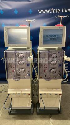 Lot of 2 x Fresenius Dialysis 5008 Cordiax - YOM 2011/2012 - S/W 4.57 - count 40364 hours/ 39865 hours (Both power up)