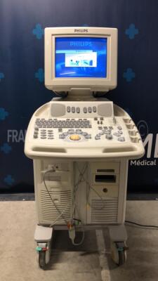 Philips Ultrasound Envisor C - YOM 2005 - S/W C.1.3 - Options high Q - doppler Iscan - TM anatomic - vascular - cardiac (Powers up)
