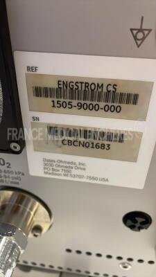 Datex Ohmeda Ventilator Engstrom Carestation CS - monitor holder to be changed (No power) - 6