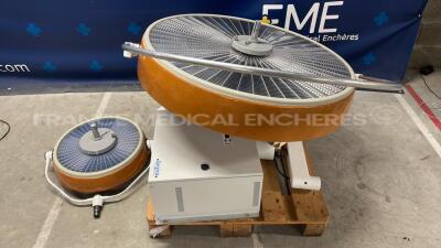 ALM Operating Light Double Dome Surgiris ECL 951 - untested declared functional by the seller