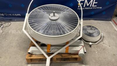 ALM Operating Light Double Dome ECL 951 - untested - declared functional by the seller