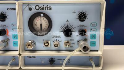 Lot of 2 Taema Transport Ventilators Osiris untested due to the missing power supplies - 2