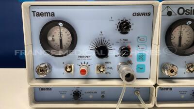 Lot of 2 Taema Transport Ventilators Osiris untested due to the missing power supplies - 3