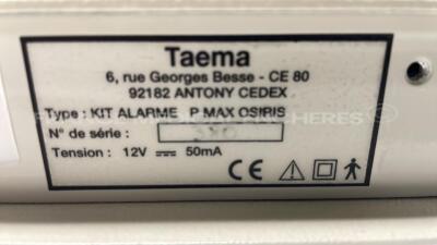 Lot of 2 Taema Transport Ventilators Osiris untested due to the missing power supplies - 4