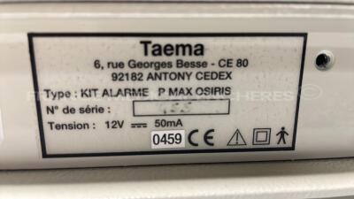 Lot of 2 Taema Transport Ventilators Osiris untested due to the missing power supplies - 5