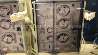 Lot of 2 x Fresenius Dialysis 5008 Cordiax - YOM 2011/2012 - S/W 4.57 - count 40142 hours/ 41205 hours (Both power up) - 5