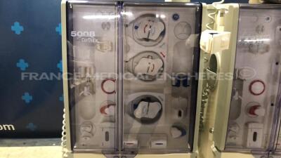Lot of 2 x Fresenius Dialysis 5008 Cordiax - YOM 2011 - S/W 4.57 - count 31135 hours/ 29352 hours (Both power up) - 4