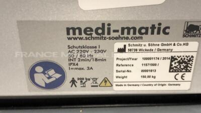 Schmitz Examination and Treatment Chair Medi-Matic 11571500 - YOM 2014 - in excellent condition - tested and fully functional (Powers up) - 13