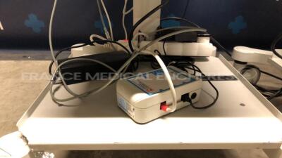 Lot of 2 x Deltamed EEG Mobile Station with Onyx Healthcare Medical Station 197ET-A1-1020 YOM 2015 Software issue - S/W 7.1.23.2024 - EEG Amplifier 1042 - Photic Stimulator Flash-401- Inbox-1142A - EEG Amplifier 1142 - Eneo Camera VKC-1416C - Camera O - 7