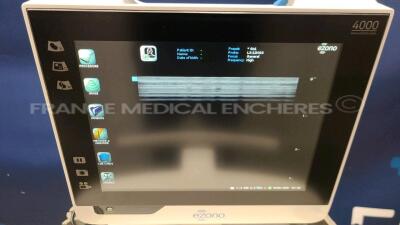 Ezono Ultrasound 4000 - YOM 2013 - S/W 2.2 - options needle detection - cue cards - dicom storage - w/ L3-12NGS probe YOM 2014 - CL1-6 probe YOM 2014 (Powers up) - 4