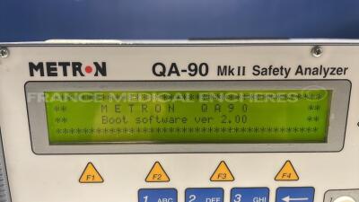 Metron Safety Analyzer QA-90 MK 2 - no power cable (Powers up)