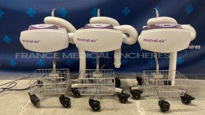 Lot of 3 x Surgical Company Patient Warming Units Mistral Air YOM 2016 (All power up)