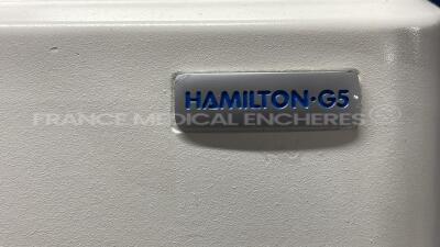 Hamilton G5 ICU Ventilator - YOM 2012 - S/W 02.80g count 44581 hours (Powers up) - 5
