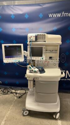 Datex Ohmeda Anaesthesia Ventilator S/5 Avance including Modules E-Prestin and E-Entropy and E-NMT - E-CIAO w/ Cuff and ECG leads (Powers up)