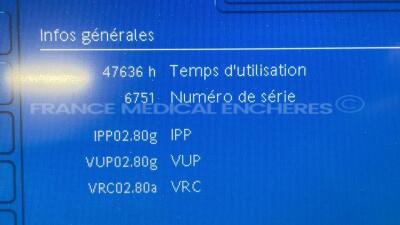 Hamilton G5 ICU Ventilator - YOM 2012 - S/W 02.80g count 47636 hours (Powers up) - 6