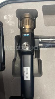 Pentax Fiber Bronchoscope FB-15V - Engineer's report : Optical system no fault found ,Angulation no fault found , Insertion tube no fault found , Light transmission no fault found , Channels no fault found, Leak check no fault found - 2