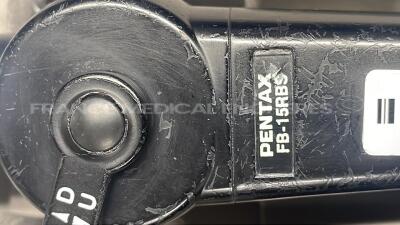 Pentax Fiber Bronchoscope FB-15RBS - Engineer's report : Optical system no fault found ,Angulation no fault found , Insertion tube no fault found , Light transmission no fault found , Channels one missing part , Leak check no fault found - 3