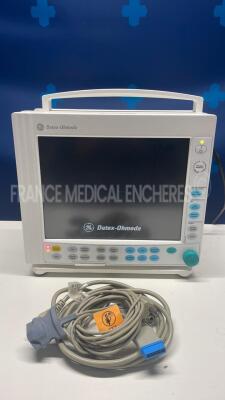 Datex Ohmeda Patient Monitor F-CM1 - YOM 2008 w/ module E-Prestin and Spo2 sensor (Powers up)