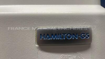 Hamilton G5 ICU Ventilator - YOM 2012 - S/W 02.80g count 50511 hours (Powers up) - 5