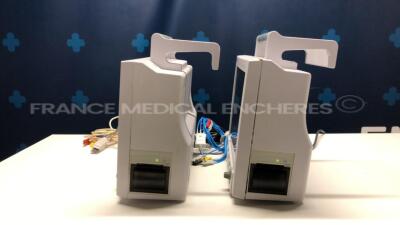 Lot of 2 Diascope G2 Patient Monitors Cardiac Science - YOM 2001 - S/W Version 05.08.00 - including ECG/SPO2/PNI cable accessories (Both power up) - 9