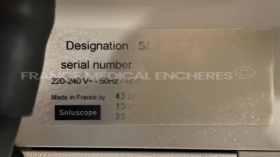Soluscope Endoscope Washer S3 Cimrex 12 - S/W 4.04 (Powers up) - 6
