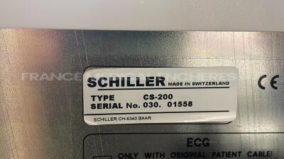 Lot of 1 x Schiller Stress Test Cardiovit CS-200 - screen to be repaired and 1 Ergoline Exercise Bike ER 800 (Both power up) - 11