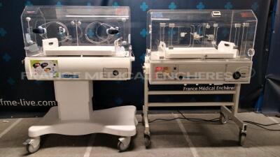 Lot of 2 x Mediprema Infant Incubators Satis YOM 2009 / MP4 Isis (Both powers up)