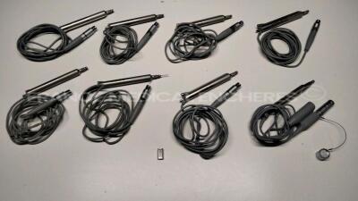 Lot of 7 x Alcon Phacoemulsifier Handpieces 590-2000-501 and 1 x Alcon Phacoemulsifier Handpiece Turbosonic 375 untested
