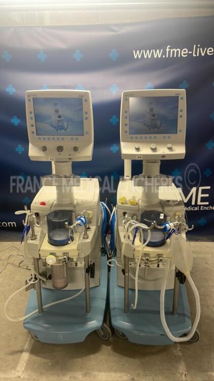 Lot of 2 x Taema Ventilators Felix - S/W 8.023 - Count 28175h/31857h (Both power up)