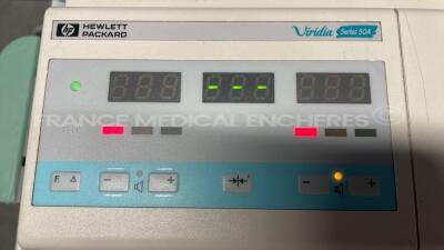 HP ECG Viridia Series 50A - w/ US1 sensors and US2 sensors (Powers up) - 2