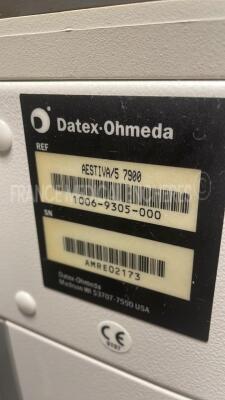 Datex Ohmeda Ventilator Aestiva/5 7900 sw 3.50 (Powers up) - 11