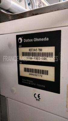 Datex-Ohmeda Ventilator Aestiva/5 7900 SW 3.50 (Powers up) - 12