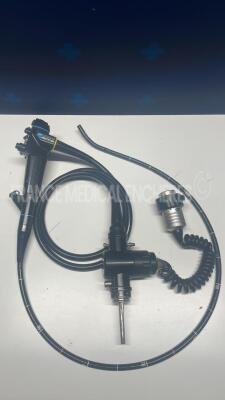 Olympus Gastroscope GIF-130 - Engineer's report : Optical system no image Angulation no fault found , Insertion tube no fault found , Light transmission no fault found , Channels one no fault found , Leak check small leak