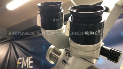 Carl Zeiss ENT Surgical Microscope S7 OPMI Movena - Focus f170 lense - w/ Dual Binoculars 12.5x (Powers up) - 7