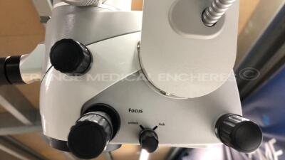 Carl Zeiss ENT Surgical Microscope S7 OPMI Movena - Focus f170 lense - w/ Dual Binoculars 12.5x (Powers up) - 8