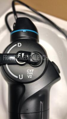 Olympus Cysto-Nephro Videoscope CYF type V2 - Engineer's report : Optical system no fault found ,Angulation no fault found , Insertion tube no fault found , Light transmission no fault found , Channels no fault found, Leak check no fault found - 8