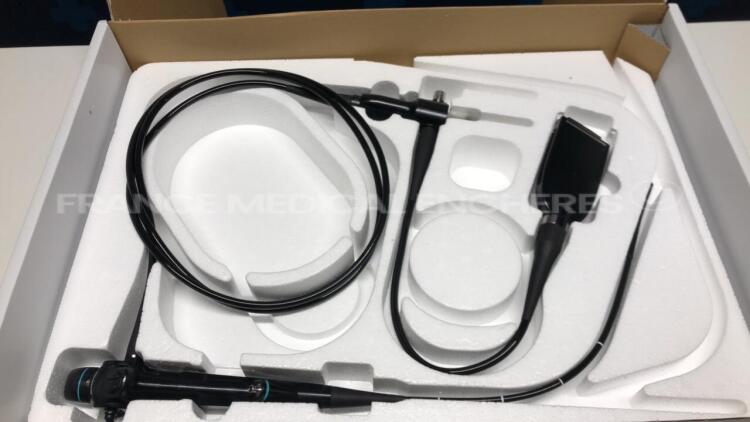 Olympus Cysto-Nephro Videoscope type V2 - Engineer's report : Optical system no fault found ,Angulation no fault found , Insertion tube no fault found , Light transmission no fault found , Channels no fault found, Leak check no fault found